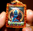 Blessing Buddha Baisajya Guru, Tibetan Amulet 