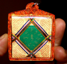 Blessing Green Tara Mantras, Tibetan Amulet 