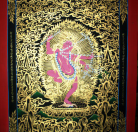 Blessing Thangka Bhagavati Kurukulla, Hand Made, Ukuran : panjang 78 cm x 62 cm 