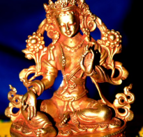 Blessing buddha Pratima Green Tara, Nepal, tinggi 10 cm 