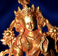 Blessing buddha Pratima Green Tara, Nepal, tinggi 10 cm 