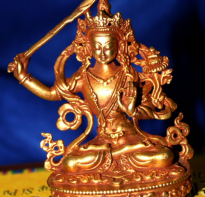 Blessing buddha Boddhisatva Manjustri, Nepal, tinggi 10 cm 