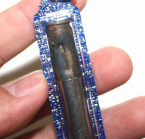 Blessing buddha Takrut Bullet Lok Puen, Lp Od (Lp Aut) Wat Saimai BE 2553 (blue) 