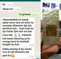 Blessing buddha Testimoni Never Lack of Money Yant 1