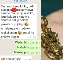 Blessing buddha Testimoni Autoerotic Scorpion King by Phra Arjarn O, Petchabun.