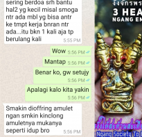Blessing buddha Testimony Red Eyes 3 Heads 6 Hands Ngang Emperor, Phra Ajhan O