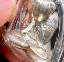 Blessing buddha Phra Pidta Maharangap, Silver Pure Material, BE.2561 Ajahn Teelek Samnak PaTiBat Tham wat Khao SuNaM
