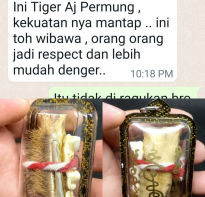 Blessing buddha Testimony Tiger Skin and Tooth, AJhan Permrung 