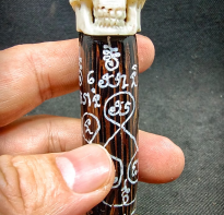 Blessing buddha Prai Kasib bone with hollywood  stick ajhan tien nong