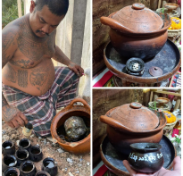 Blessing buddha Hacom Black Skull Namanprai  Ajhan Tom 