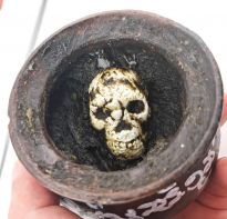 Blessing buddha Hacom Black Skull Namanprai  Ajhan Tom 