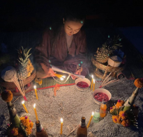 Blessing buddha Mae Hong Phrai Full Bne Head Blessing Ajhan Vee