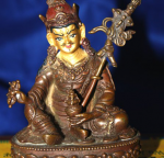 BlessingBuddha.Com Guru Padmasambava muka emas, Nepal, tinggi 10 cm 