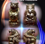 BlessingBuddha.Com Tiger holds treasure by Phra Arjarn O, Phetchabun